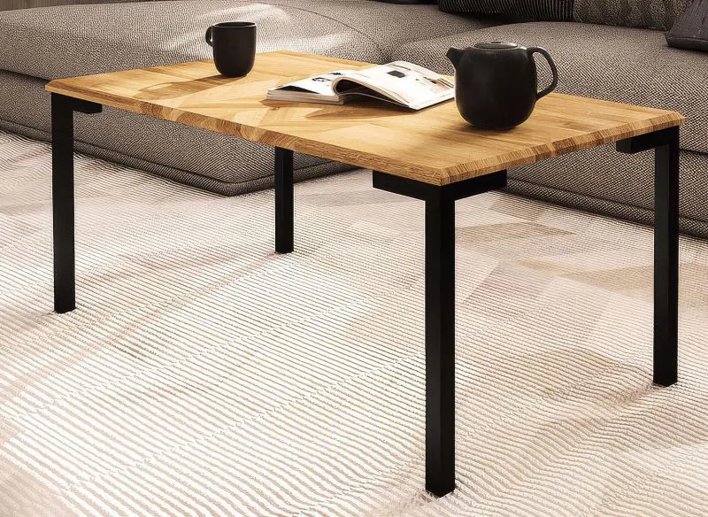 Coffee Table Kumeu 07 | Solid Oiled Wild Oak | 80 x 80 x 48 cm | Premium Design