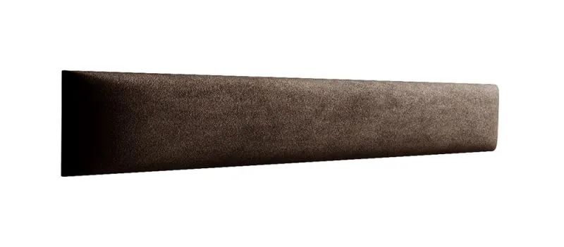 Set of 10 Upholstery Panels | Dark Brown Velour | 80 x 15 cm | Easy-Clean, Stylish Wall & Bench Upgrade