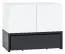 Children's Chest of Drawers Marincho 01 | 2-Piece Set | White / Black | 89 x 107 x 53 cm | Modern Storage
