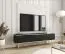 Wide TV Cabinet Horsham 51 | Black Marble Finish | Push-to-Open | 3 Tilting Compartments | Gold Legs | Wall-Mountable