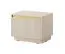 Modern Bedside Cabinet Finghall 14 | Beige | 1 Drawer | Soft-Close | Wall-Mountable | 42 x 53.6 x 39 cm | ABS Edge Protection