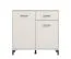 Sabas 06 Chest of Drawers | 2 Doors, 1 Drawer, 4 Compartments | Cashmere & Black | 90 x 93 x 40 cm