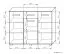 Chest of drawers Cikupa 12, Colour: Wallnut / Elm - Measurements: 95 x 120 x 40 cm (H x W x D)