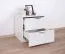 Sabadell 22 bedside cabinet, color: white / white high gloss - 47 x 45 x 38 cm (H x W x D)