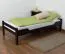 Dark Bed for Kids & Teens "Easy Premium Line" K1/1n | Solid Beech Wood | Chocolate Brown | 90 x 190 cm