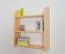 Wall Shelf Solid Pine Natural 013 | 3 Spacious Shelves | 72 x 60 x 20 cm | Modern Wood Storage