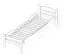 Single bed / guest bed "Easy Premium Line" K1/2h incl. 2nd berth and 2 cover panels, 90 x 200 cm solid beech wood dark brown lacquered