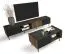TV Base Cabinet Mairenke 08 | Walnut / Black Matt | 47 x 200 x 40 cm | Modern Storage