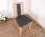 Classic Upholstered Dining Chair | Black Cover | Beech Wood Oak Look | Seat Height 47 cm | Durable Construction