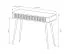 Elegant Dressing Table Sloughia 15 | Beige | Metal Legs & Handles | ABS Edge Protection | 78 x 100 x 38 cm | Slatted Front