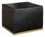 Belica 10 Stool | Natural Oak / Black | 38 x 50 x 50 cm | Modern Space-Saving Seating