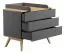 Changing Unit Naema | Grey / Oak Finish | 10 x 59 x 81 cm | Laminated Chipboard | Compatible with Naema 07 Chest