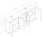Cabinet extension Sirte 17, Colour: Oak / White high gloss - Measurements: 80 x 213 x 40 cm (H x W x D)