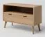 TV Base Cabinet Solid Oak Natural Aurornis 57 | 64 x 96 x 40 cm | Modern Space-Saving Storage