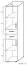 Cabinet Garut 30, Colour: Sonoma Oak - Measurements: 194 x 40 x 40 cm (H x W x D)