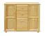 2 Door, 4 Drawer Sideboard Junco 164, solid pine wood, clearly varnished – H100 x W121 x D42 cm