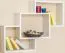 Hanging Wall Shelf Solid Pine White Lacquered | Junco 289 | 66 x 88 x 20 cm | 3 Compartments