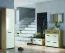 Monclova 01 Cupboard | Riviera Oak / Glossy White | 202 x 55 x 40 cm | Modern Storage Cabinet