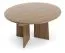 Extendable dining table | round dining table | 120-160 x 120 x 76 cm | extendable to 160 cm | dining room table | walnut color | ABS edges | Belladere 09