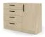 Metal handles for chest of drawers Edegem 08 | Color: Black