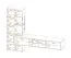 Wall Unit with 13 Compartments Bjordal 21 | Oak Wotan & Anthracite | 160 x 210 x 40 cm | LED Lighting