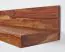 Long wall shelf made of Sheesham solid wood, color: Sheesham - Dimensions: 17 x 140 x 24 cm (H x W x D), with unique grain