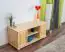 TV-cabinet solid, natural pine wood 001 - Dimensions 55 x 118 x 47 cm  (H x B x T)