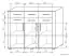 Chest of drawers Aitape 42, colour: dark Sonoma oak / light Sonoma oak - Measurements: 105 x 130 x 40 cm (H x W x D)