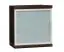 Wall cabinet Trelew 04, Colour: Wenge, door hinge left - 43 x 40 x 26 cm (h x w x d)