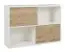 Shelf "Merosina" 10, Colour: Oak Artisan / White - Measurements: 92 x 133 x 37 cm (H x W x D)