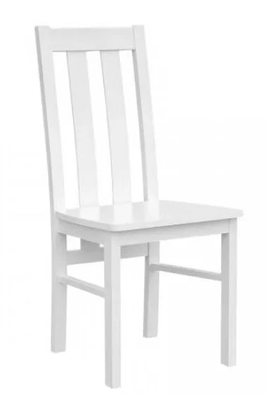 Chair Gyronde 10, solid beech wood, White lacquered - 94 x 43 x 44 cm (H x W x D)