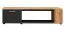 TV Cabinet Bjordal 05 | Black Matt & Oak Wotan | 39 x 150 x 40 cm | Two Compartments | Modern Storage