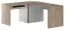Desk / Corner desk Cianjur 03, Colour: Oak / White - Measurements: 77 x 160 x 180 cm (H x W x D).