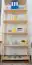 Tall 6-Tier Shelving Unit Junco 54A, solid pine, clearly varnished - H200 x W80 x D30 cm