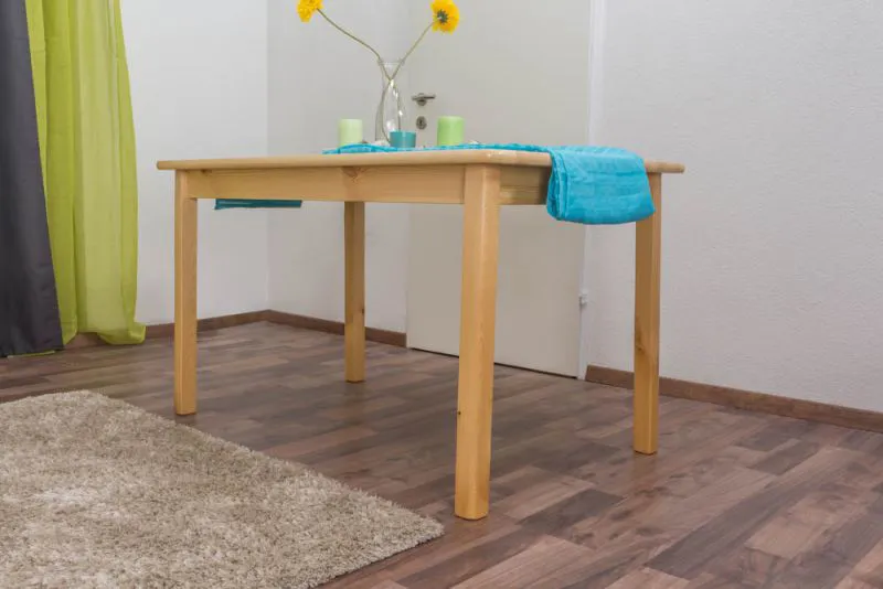 Solid Pine Wood Table Natural 001 | Square | 130 x 80 cm | Premium Craftsmanship