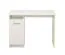Modern White Desk with Three Compartments | Rovat 02 | Grey Handles | 74.5 x 100 x 50 cm | Simple Design
