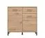 Modern Chest of Drawers with Two Doors | Artisan Oak Finish | 1 Drawer | 4 Compartments | 90 x 93 x 40 cm | ABS Edge Protection