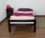 Dark Bed for Kids & Teens "Easy Premium Line" K1/1n | Solid Beech Wood | Chocolate Brown | 90 x 190 cm