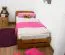 Children's Bed / Youth Bed Solid Pine Wood Oak A7 | 90 x 200 cm | Slatted Frame Included | Modern Design