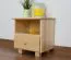 Bedside 004, solid pine wood, clearly varnished - H43 x W43 x D33 cm