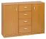 Chest of drawers Kebumen 18, Colour: Alder - Measurements: 86 x 110 x 34 cm (H x W x D)
