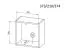 Wall Shelf Maräne 07 | Oak Artisan / Green | 37 x 37 x 21 cm | Modern Hanging Shelf