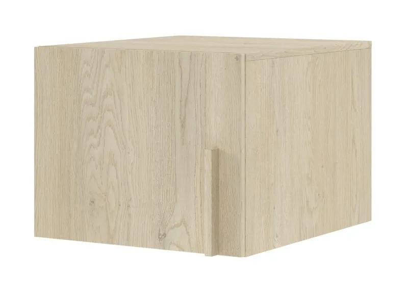 Top unit for one-door wardrobe Edegem 05 | 50 x 61 x 40 cm | color: oak Cremona | ABS edges | 1 door | 1 compartment
