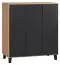 Dresser Leoncho 06, Colour: Oak / Black - Measurements: 100 x 90 x 47 cm (h x w x d)