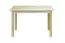 Table Junco 227D, solid pine wood, clear finish - H75 x W60 x L120 cm