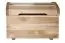 Blanket Box 004, solid pine wood, clearly varnished – 47H x 43W x 67D cm 