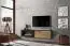 TV cabinet Bjordal 18, color: oak Flagstaff / anthracite - dimensions: 40 x 180 x 40 cm (H x W x D), with bio-ethanol fireplace