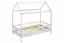 Modern children's bed made of pine wood Avaldsnes 13, color: white - Dimensions: 145 x 164 x 89 cm (H x W x D)