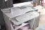 Space-saving desk Apolo 140, color: white, with lockable castors - Dimensions: 48 x 90 cm (W x D)