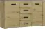 Chest of drawers Talimatau 03, Colour: Oak / Grey - 86 x 138 x 43 cm (H x W x D)